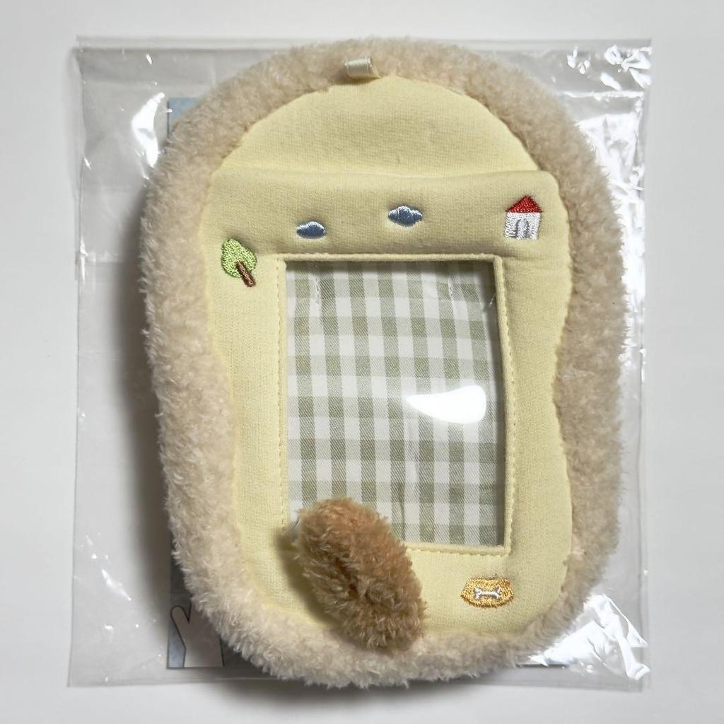 [USED] Korean JPGO 10cm Doll Plush Clothes Trading Card Case Puppy