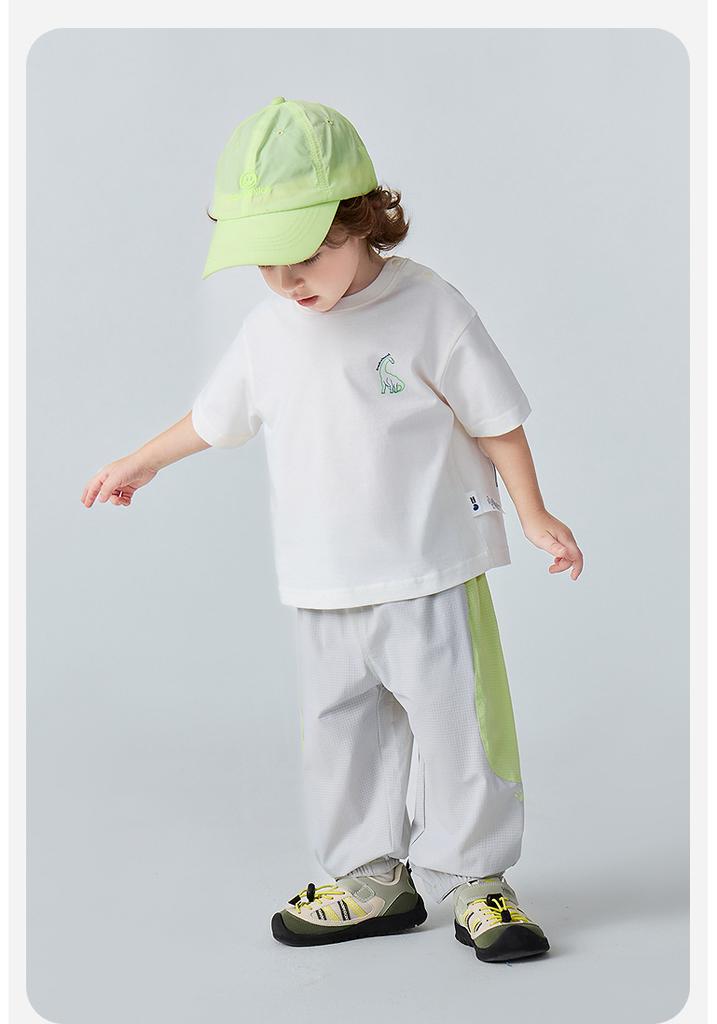 Mini Bala Boys' and Girls' Long Pants, Breathable and Mosquito Resistant in Summer, Artist Collaboration UPF50+
