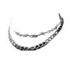 Hip-hop Personality Silver Tone Barbed Wire Thorn Chain Double-layer Choker Necklace for Men Women Jewelry Streetwear Accessory