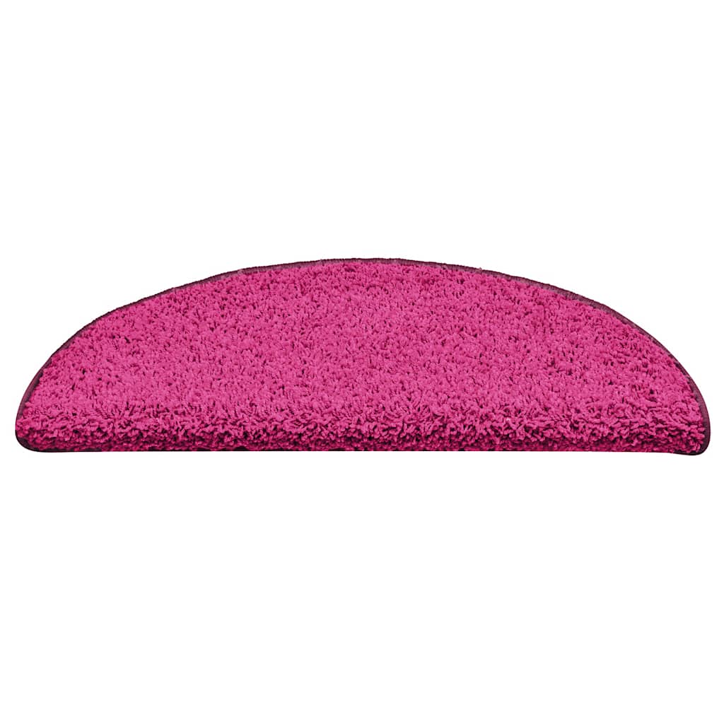 Step Mats 15 pcs. 56 x 17 x 3 cm Pink Semi Round