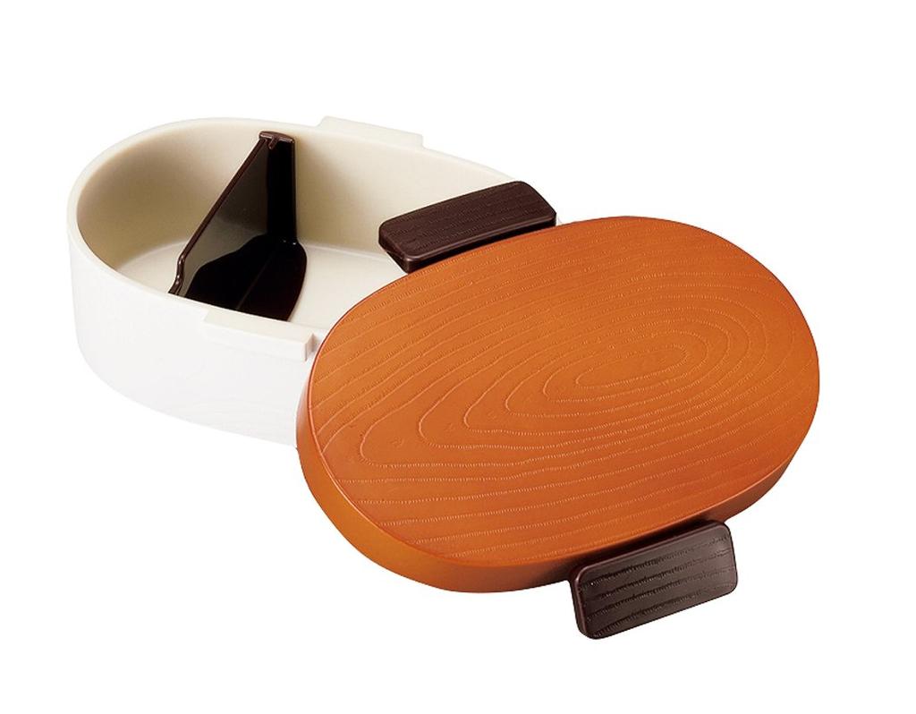 Tatsumiya 52903 Tight Type Wood Grain Oval Bento Small Tochigi Eye Tight Type