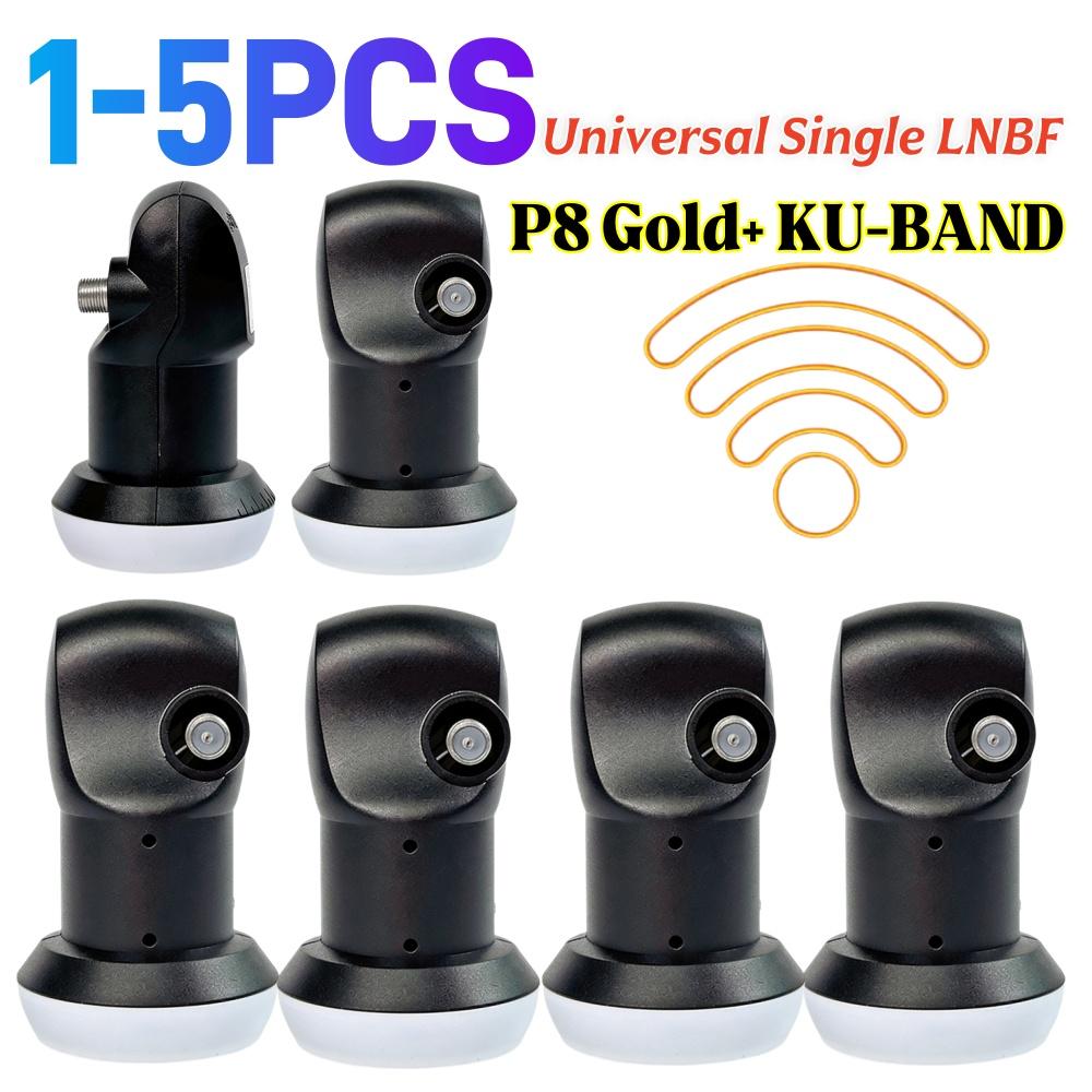 P8 Gold+ KU-BAND Linear Converter Universal Single LNBF HD Digital Satellite Signal Receiver for The New Tricolor 75 Satellites