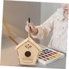 VICASKY unfinished wooden birdhouse kit childrens craft art project unpainted decoration making can be painted hand