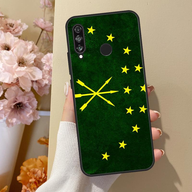 

Adygea Circassian Flag For Huawei Nova 12i 8i 11i 12s 9 10 SE Y60 Y70 Y90 Y72 Y73 Y61 Y91 P60 Pro P30 P40 Lite Case Nova 9 SE