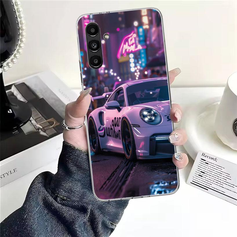 Sports Car 911 Phone Case For Samsung Galaxy A13 A14 A15 A16 A17 A53 A54 A55 A56 A57 A33 A34 A35 A36 A37 A23 A24 A25 A26 Galaxy