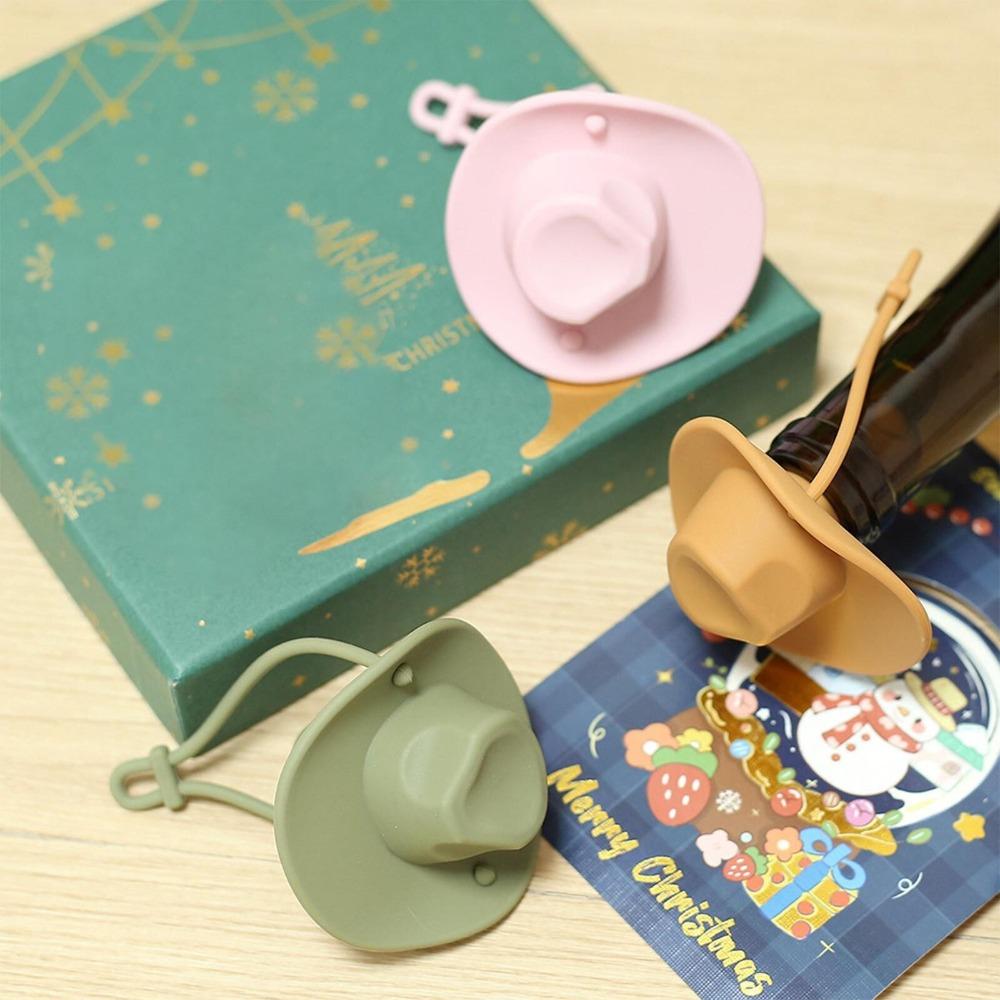 Leak Proof Wine Bottle Stopper Cowboy Hat Shape Western Cowboy Hat Stopper for Bar