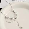 Pearl Necklace - Women's Fashion Versatile Trending Bestseller Choker - Light Luxury Niche High-end Design Clavicle Chain