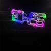 Square Shape 2026New Year Glow Glasses Number New Year Party Glasses  Decorations