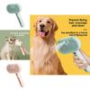 Press Type Cat Dog Pet Hair Comber With Spray Function For Fur Removal And Grooming