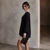 2026 Elegant And Casual Faux Woolen Lace Patchwork Dress
