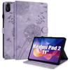 Case for Xiaomi Redmi Pad 2 11 Inch 2025, Anti-Scratch Cover Dandelion Pattern PU Leather Purple