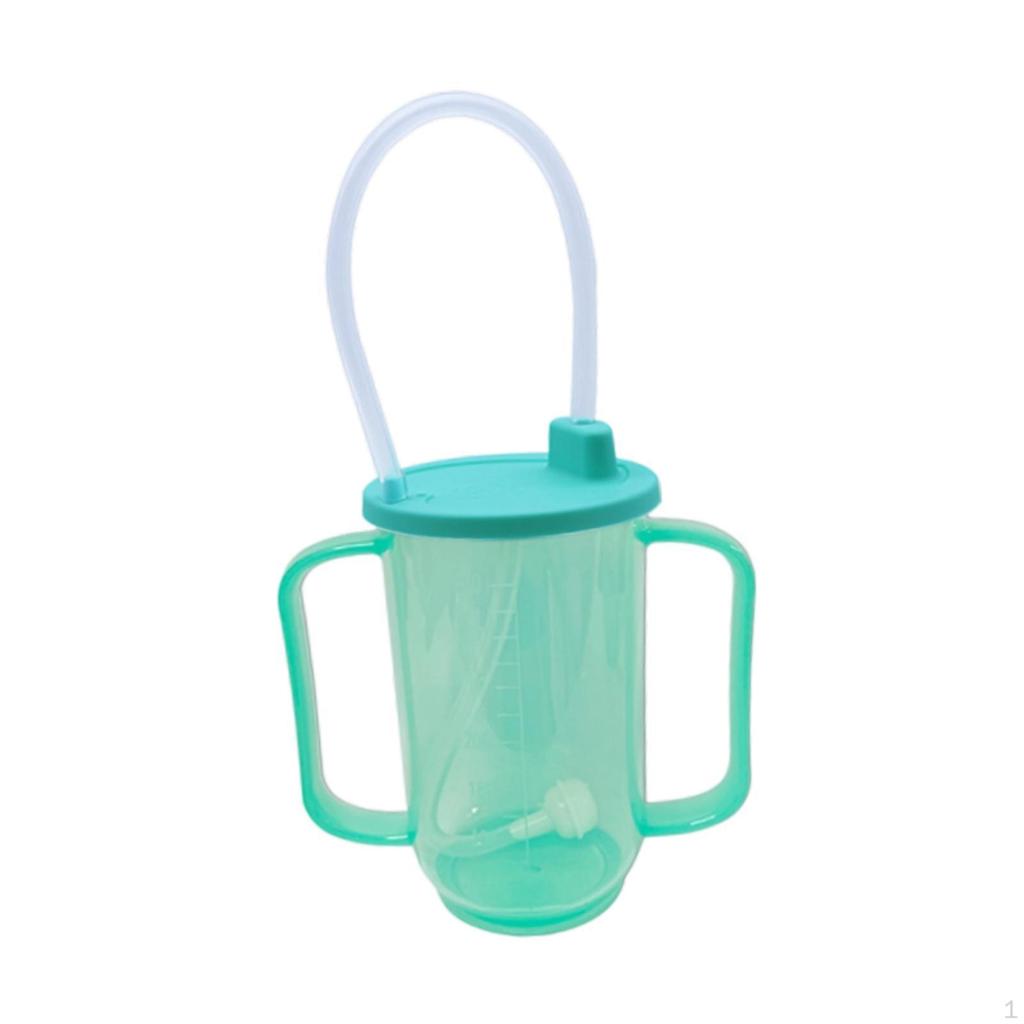 Convalescent Feeding Cup,Adults Sippy Cup,Multipurpose Portable with Tube and Lid Drinking Bottle