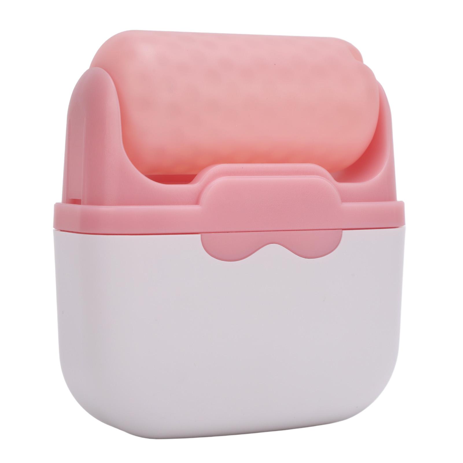 

2 в 1 двухсторонний роликовый массажер для лица, уменьшающий отечность, облегчающий мигрень, уход за кожей лица розовый