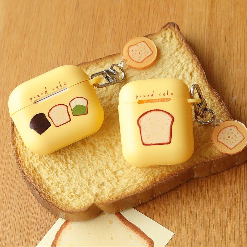 

AirPods Protective Case TPU Soft Shell Pound Cake Illustration Cute Earphone Case Generation Second Generation and Third Generation Pro Drop-Resistant AirPods 3 Generation Pound Cake