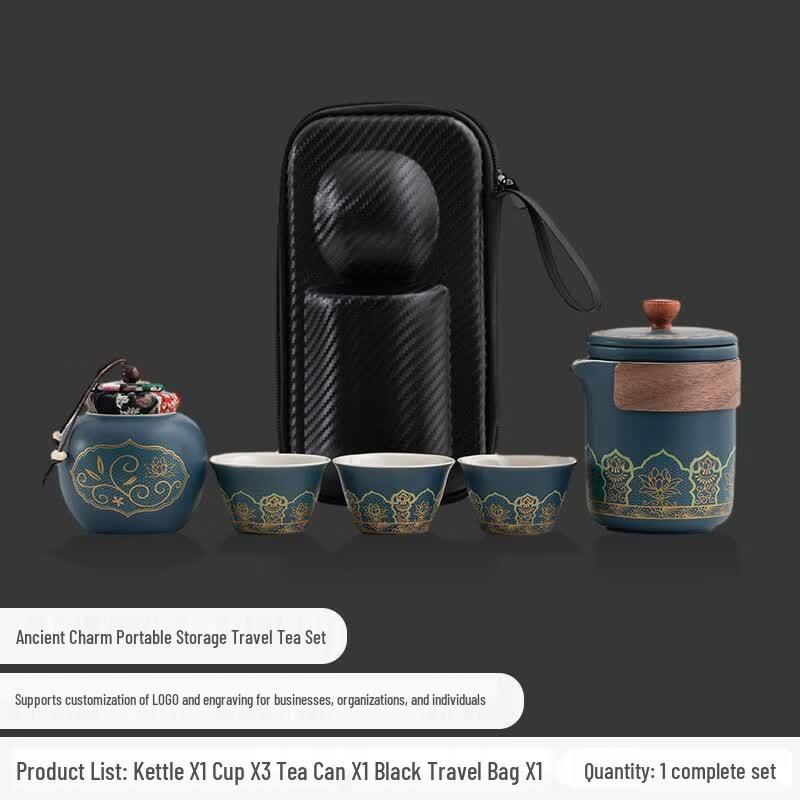Portable Ceramic Travel Tea Set