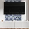 Self-Adhesive Vinyl Panel - Decoration with Print 120x60 cm Floral Pattern on the Background