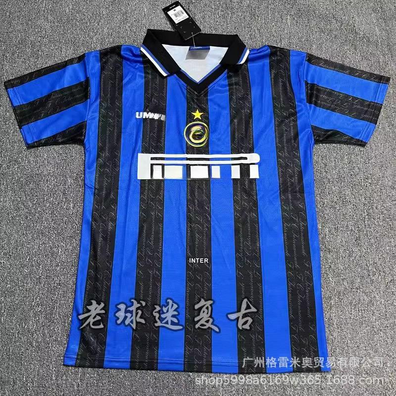09-10 Inter Retro Jersey Ronaldo Inter Milan 2001/02 Jersey Football Jersey