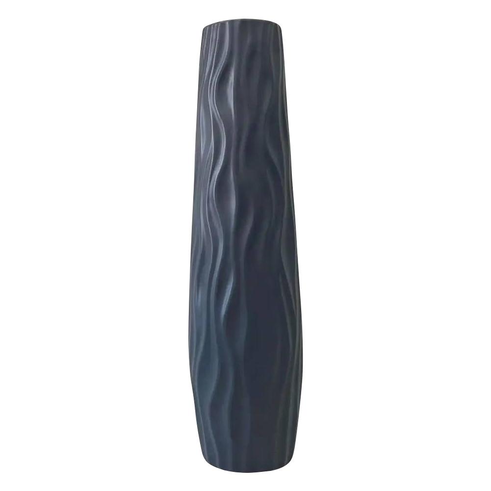 Textured Floor Standing Vase Exquisite Line Design Vase Flower Vase for Home Living Room