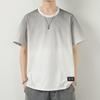 Men's Gradient Crew Neck T-Shirt - Casual Short Sleeve Basic Tee