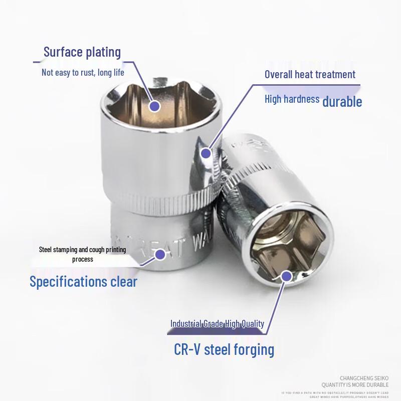 Great Wall Precision Cr-V Metric Hex Socket
