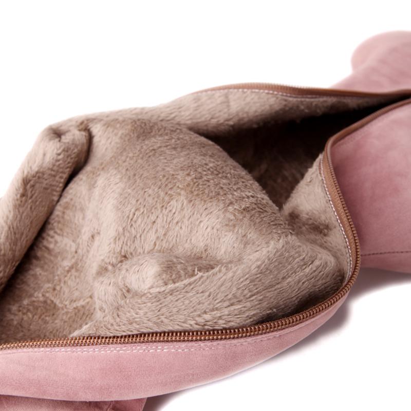 Winter Warm Plush Ultra-High Stiletto Long-Tube Women's Boots High Waterproof Platform Side Zipper Over-The-Knee Boots 2025