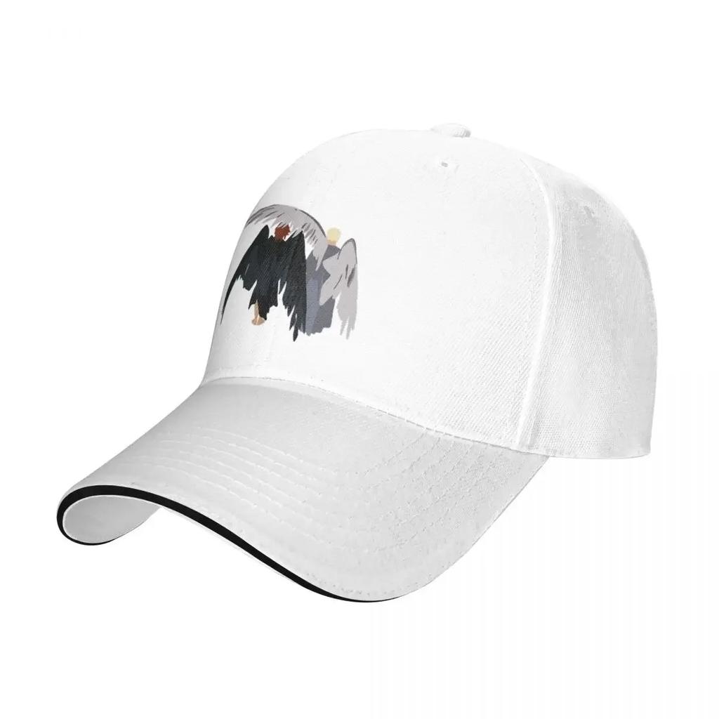Good Omens Demon Angel Baseball Caps Retro Sandwich Caps Unisex Adjustable Headwear Outdoor