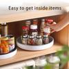 Multi-function 360 Rotating Seasoning Storage Rack Shelf Rotating Spice Rack Non-slip Waterproof Kitchen Organizer Accessories