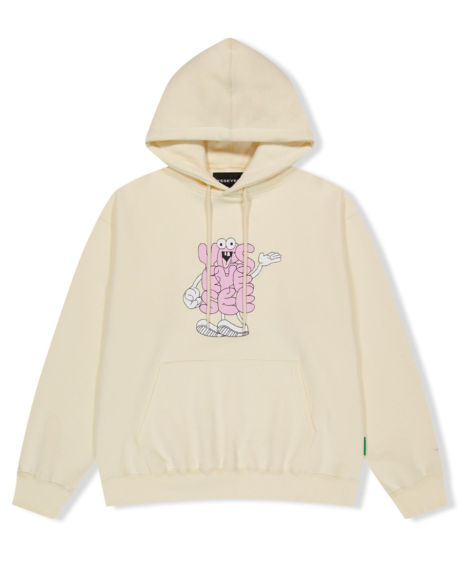 Yes Ic Y.E.S Pointing Hoodie Ecru Xl
