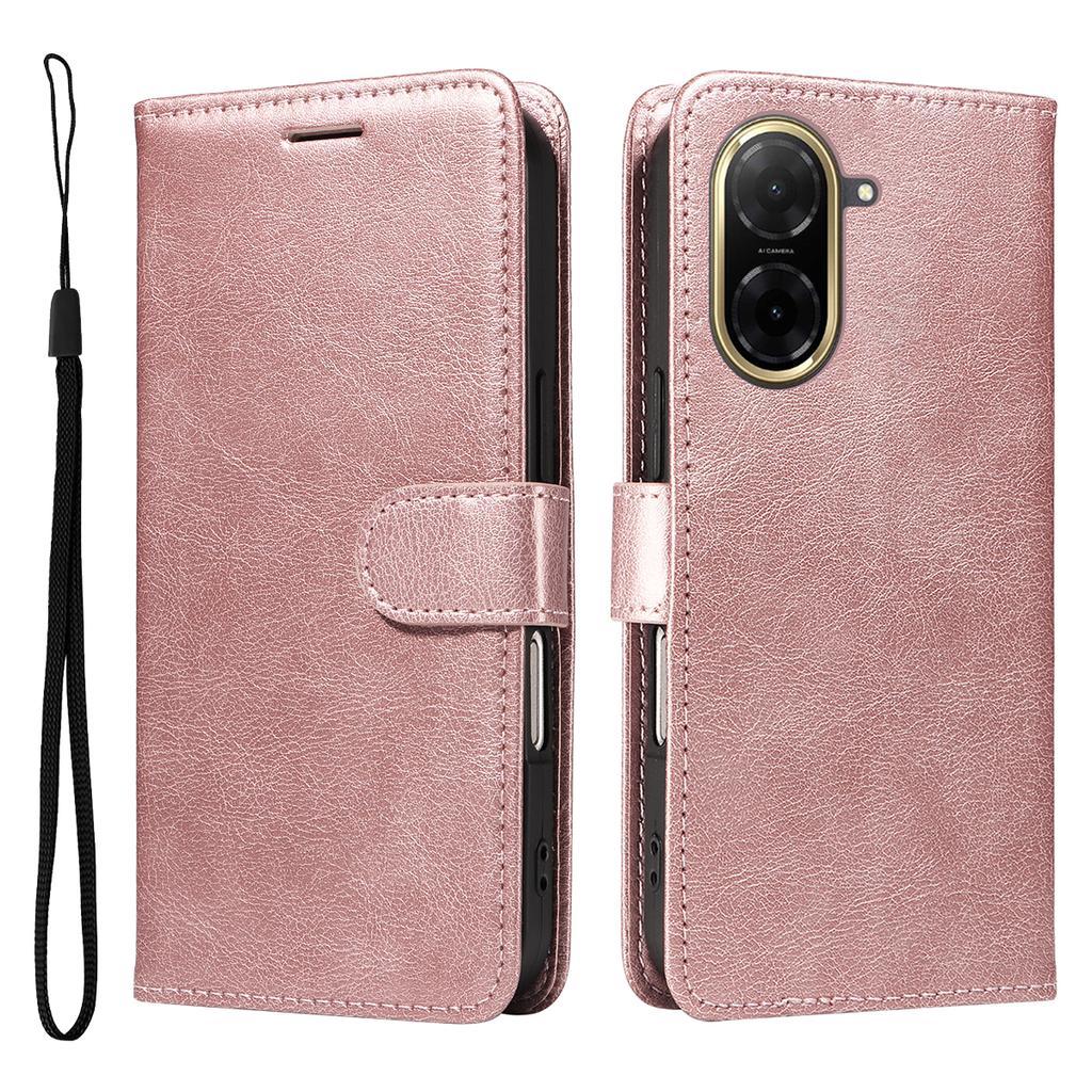 For Xiaomi Redmi A5 4G (171.7*77.8*8.3mm) Leather Wallet Case with Strap Solid Color Phone Stand Cover