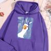 Graffiti-Art Confused Duck Printed Men Hoodie Fashion Big Size Hoody