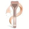 MAANGE Professional Foundation Brush - Soft Nylon Bristles, Elegant Brown Handle - For BB Cream, Liquid Foundation & Powder - Travel-Friendly
