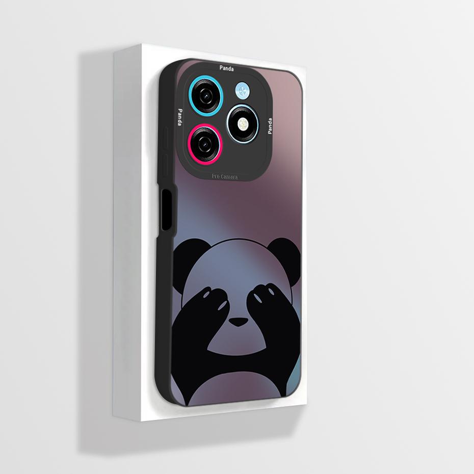 Pour Tecno Spark 20 20C Coque Mignon Dessin Animé Astronaute Carrée Silicone Liquide Souple Housse de Protection pour Téléphone Pour Tecno Spark20 20C Funda