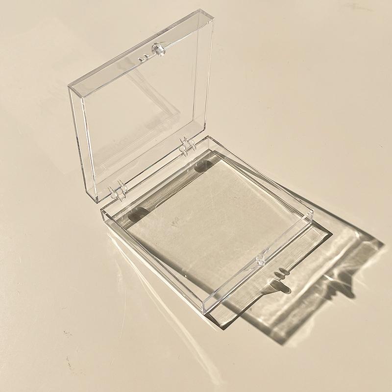 Small Size Storage Box Card Holder Sticker Stationery Transparent Storage Box Film Storage Box Flip Classification Box INS