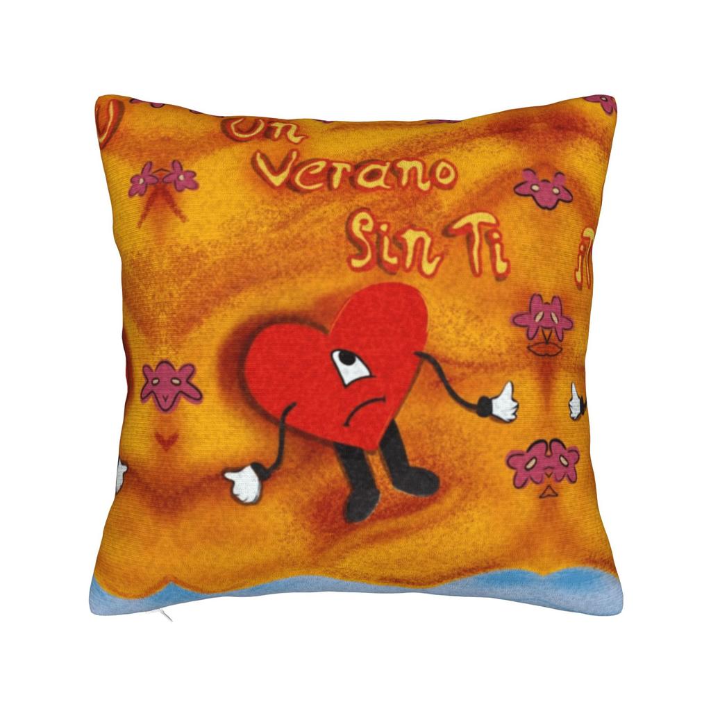 The Only Thing More Powerful Than Hate Is Love Square Pillow Cases Bad Bunny Cushion Covers Throw Pillow Case Cover for Bed