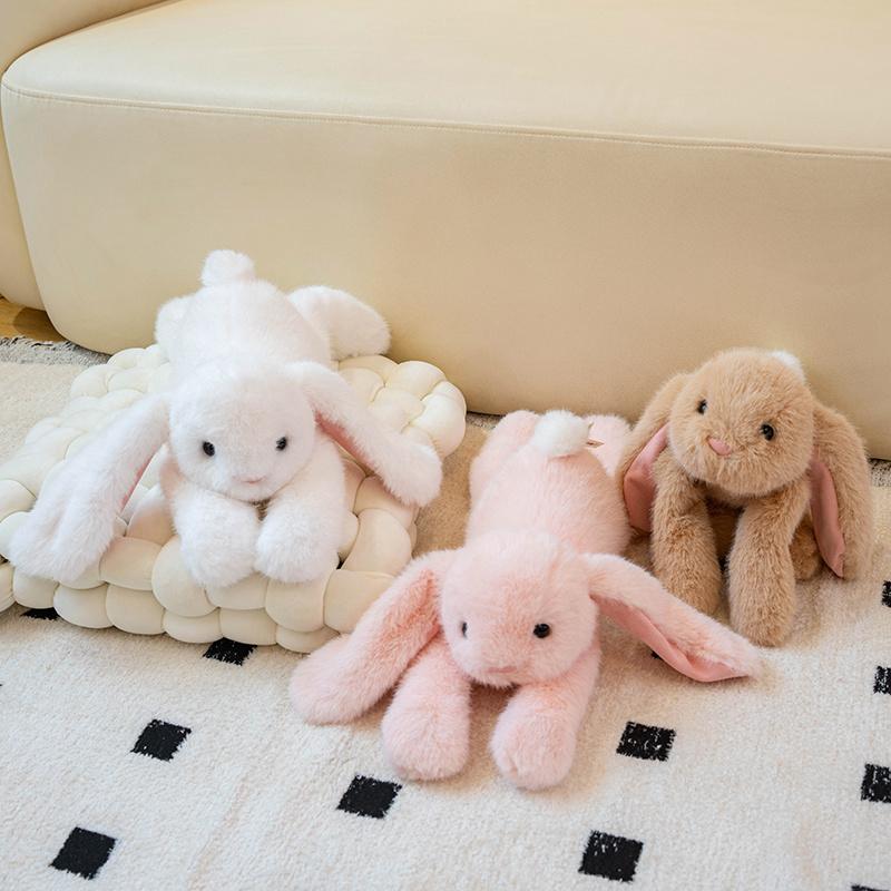 45cm Very Soft Rabbit Plushies Cuddly Stuffed Bunny Rabbit Plush Toy Throw Doll Birthday Gifts Girl Child