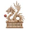 Ugears Wood Dragon 70259 Wooden Puzzle - No Glue or Tools Required - 3D Puzzle - Includes Assembly Instructions