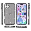 For iPhone 17 Case Sparkly Powder Glitter Shiny Soft TPU+Hard PC Back Cover