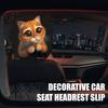 Vehicle Interior Accessories 2Pcs Skull Car Headrest Covers, Cartoon Dog Panda Cat Hedgehog Personalized Decor Design Elastic Auto Seat Protector,