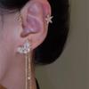 Ear Cuff Tassel Zircon Luxury Ear Bone Clip Girls Earring Korean Style Ear Clip Butterfly Ear Hook