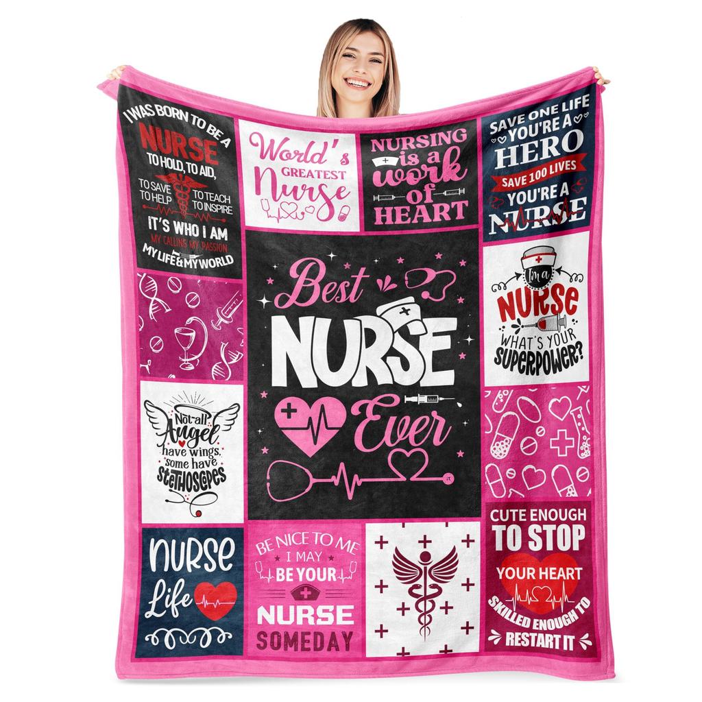 Coperta stampata regalo per insegnante per divano letto viaggio campeggio soggiorno ufficio coperta condizionata per tutte le stagioni regali