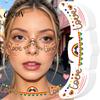 Kids Safe Tattoo Stickers Freckle Temporary Tattoos, Waterproof & Long Lasting Face Stickers, Rainbow Color Makeup Decals for Festival, Party,