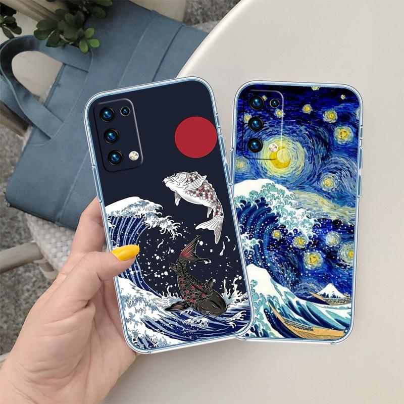 BH25 Great Wave Off Kanagawa Case for LG K22 K30 K40 K40S K41 K42 K50 K50S K51 K51S K52 K61 K62 K71 K92 Q60 Q61 V40 V50 V60