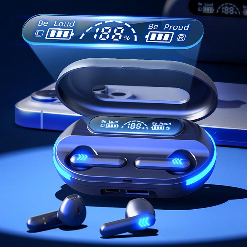 Vezeték nélküli Bluetooth fejhallgató fülbe helyezhető fejhallgató HIFI hangeffektusok Ultra hosszú akkumulátoros fülhallgató