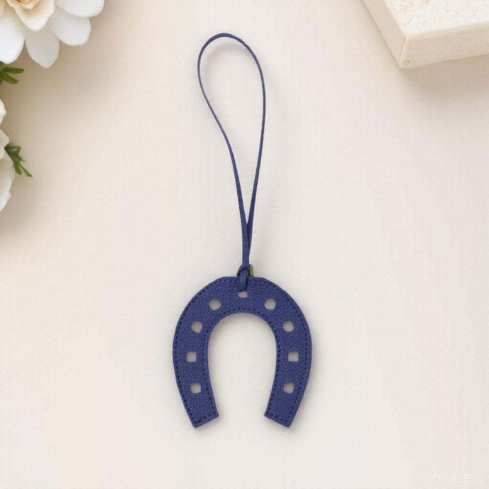 2PCS Fashion Key Chain Leather Purse Accessories Cute Horse Hoof  Pendant  School