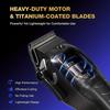 Professional Rechargeable Cordless Hair Clipper for Men Cutting Kits with LED Display Zero Gapped Beard Hair Trimmer Gifts for Men