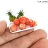 3Pcs Dollhouse Food Dish Plates Tableware Decoration 1/12 Simulation Dollhouse Mini Kitchen Dolls House Accessories Toys