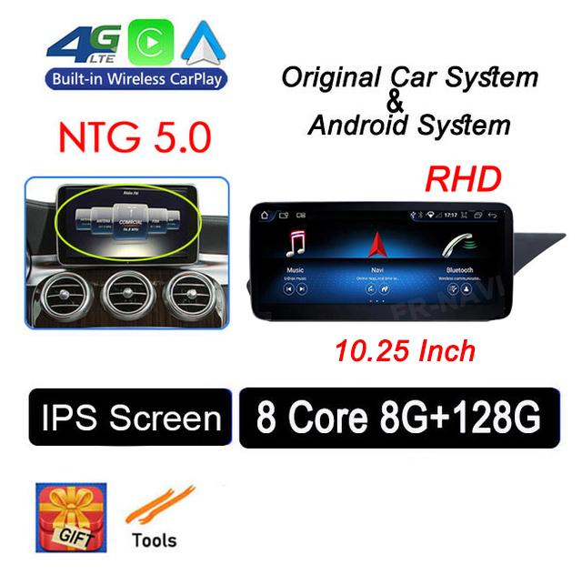 RHD 10.25" For Mercedes Benz E Class W212 2009 - 2015 Head Unit Android 14 Car Raido GPS Navigation Multimedia Player Video