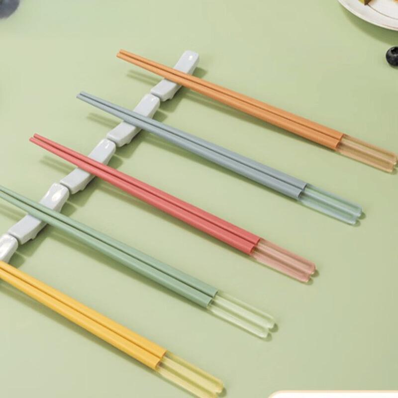 KOBACH 10-Pair Five-Color Alloy Chopsticks