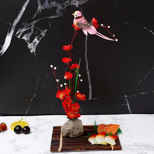 Sushi dishes sashimi platter plate decoration flowers mood plate decoration small ornaments creative embellishment flowers