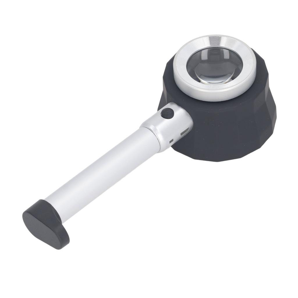 Handheld Microscope with LED Light Scale 45X Electronic Digital Portable for Jewelry Appreciation Paintings Reading